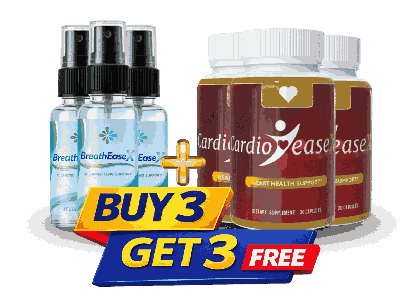 6-bottle BreathEaseX and CardioEaseX bundle